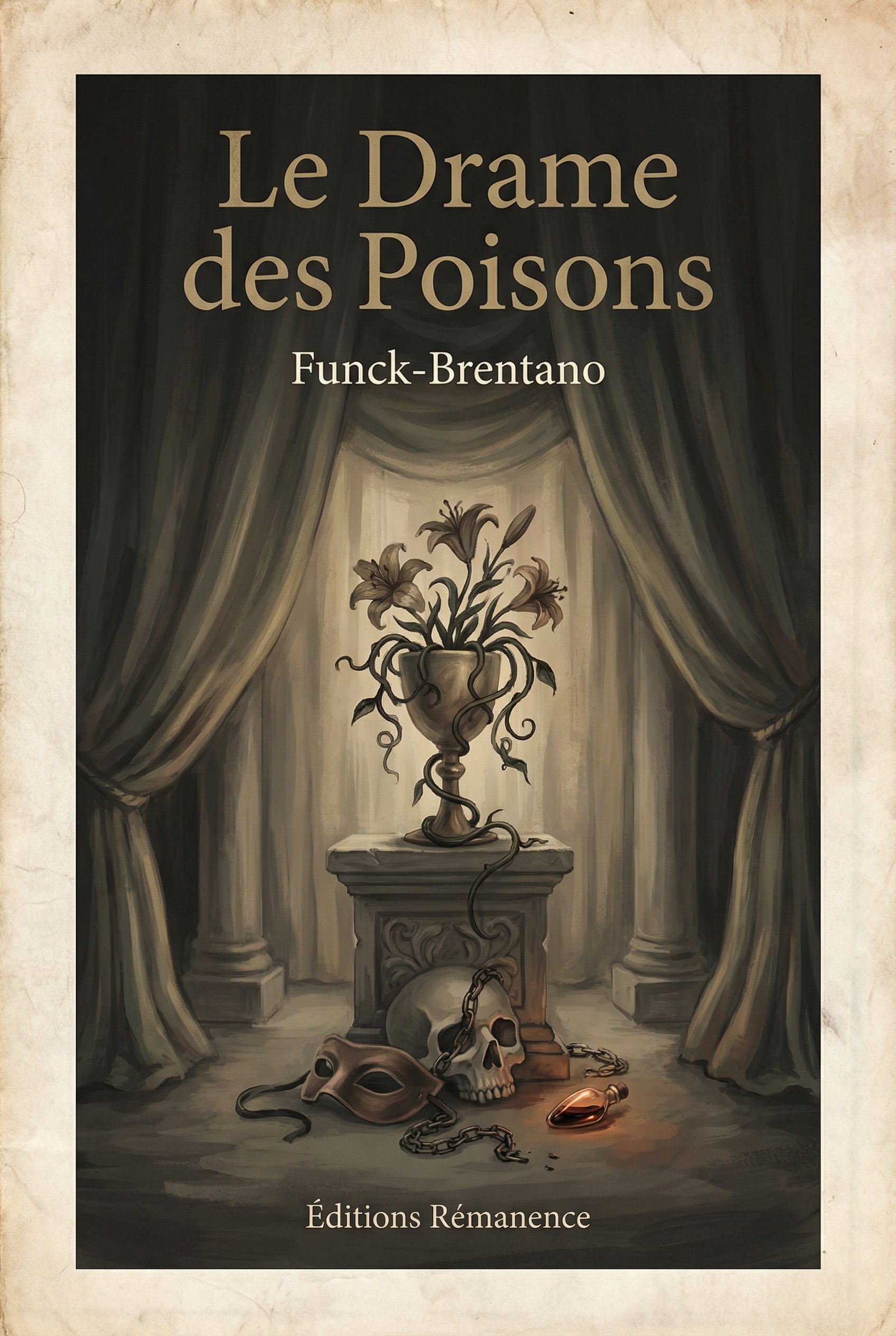 Couverture du livre Le Drame des Poisons par Frantz Funck-Brentano relatant l'affaire des poisons sous Louis XIV
