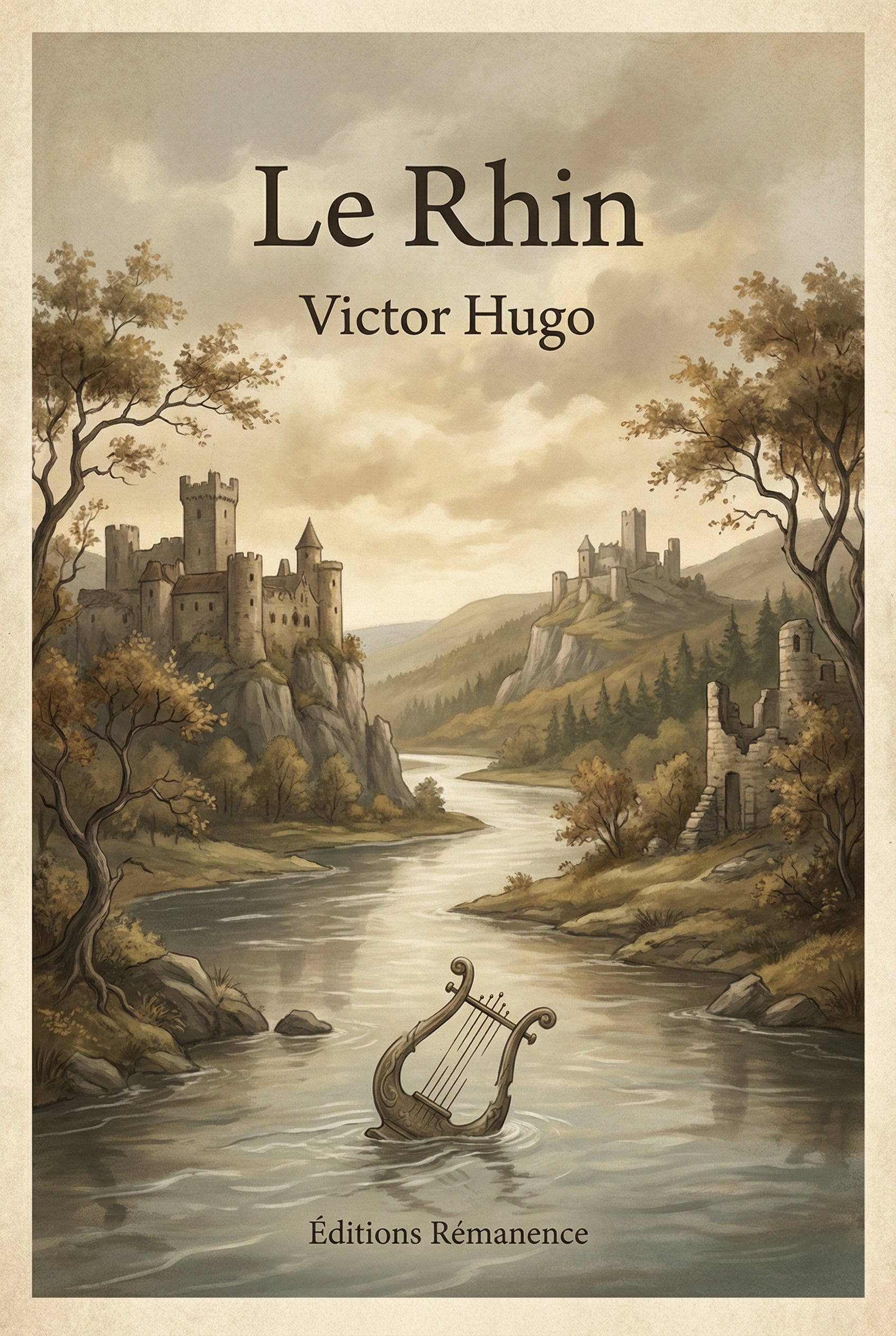 Couverture du livre Le Rhin de Victor Hugo