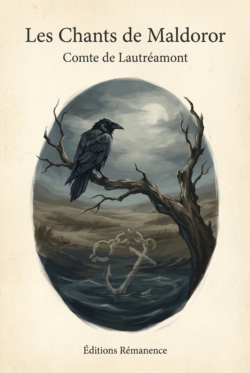 Couverture du livre Les Chants de Maldoror du Comte de Lautréamont, classique de la poésie sombre