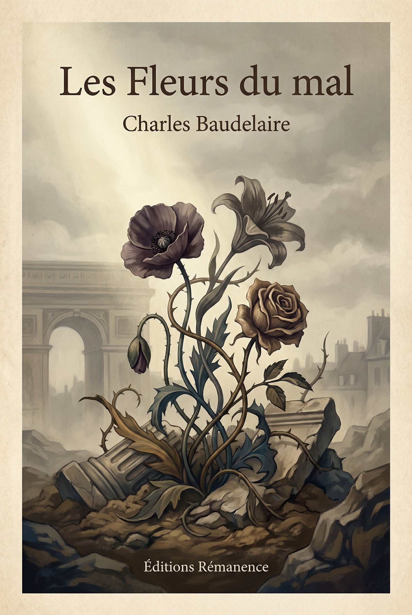 Couverture du recueil de poésie Les Fleurs du mal par Charles Baudelaire