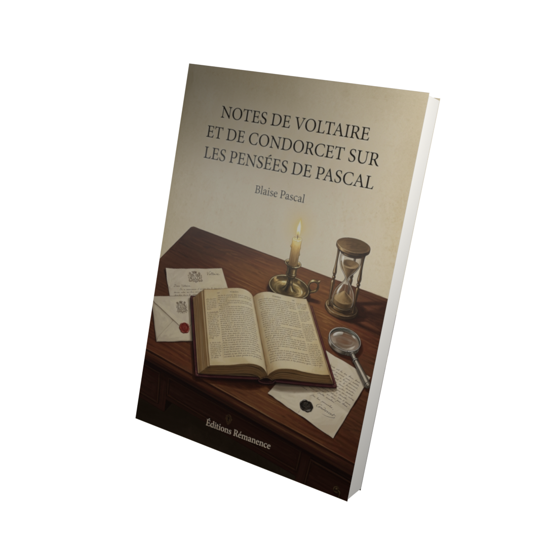 Notes de Voltaire et de Condorcet sur les pensées de Pascal - Blaise Pascal (Vue 3D)