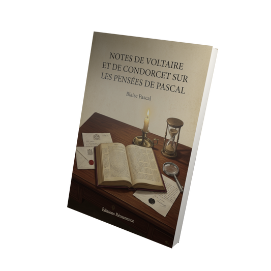 Notes de Voltaire et de Condorcet sur les pensées de Pascal - Blaise Pascal (Vue 3D)