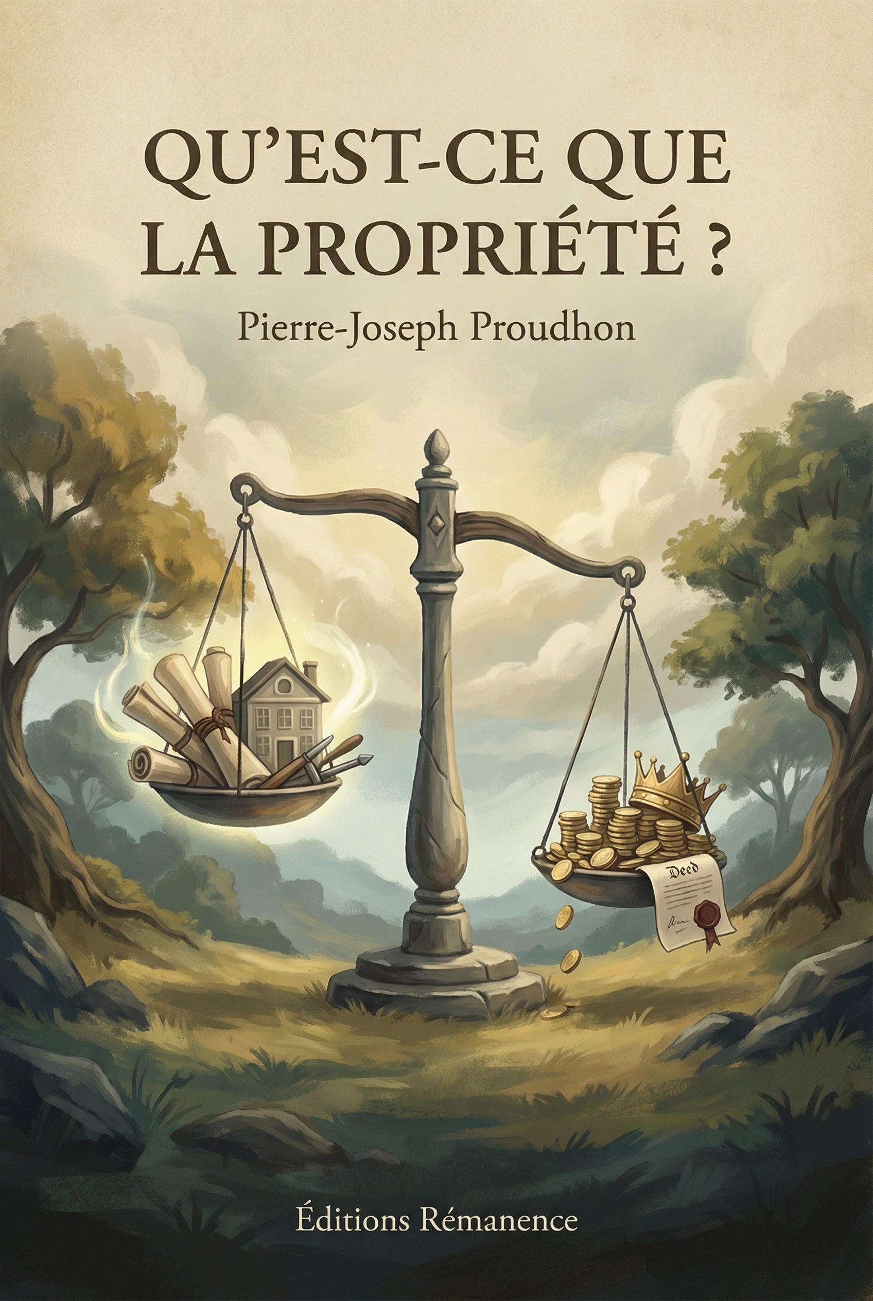 Couverture de l'ouvrage classique de Pierre-Joseph Proudhon sur la théorie de la propriété