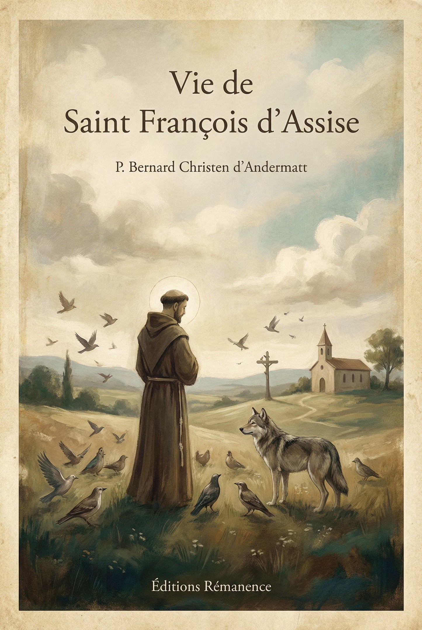 Couverture du livre Vie de Saint François d'Assise par le Père Bernard Christen d'Andermatt