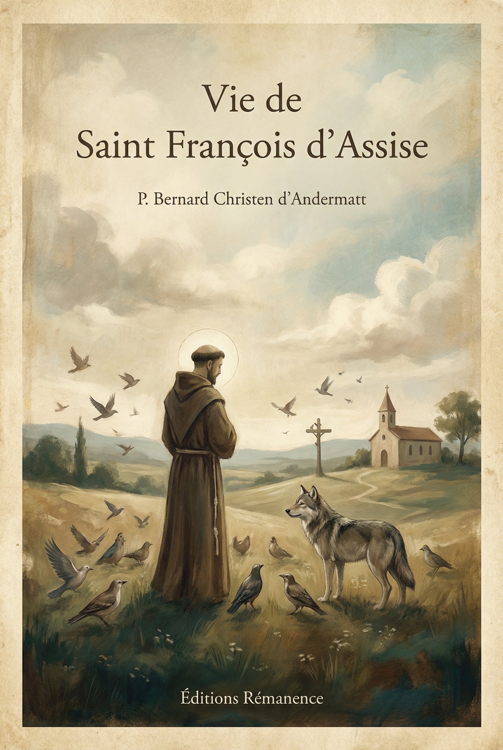 Couverture du livre Vie de Saint François d'Assise par le Père Bernard Christen d'Andermatt