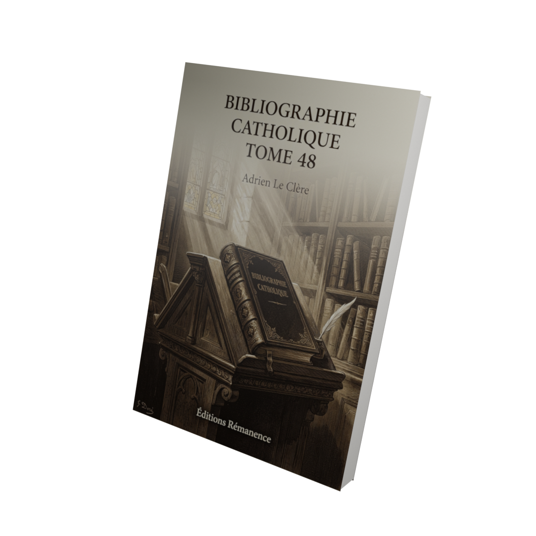 Bibliographie catholique Tome 48 - Adrien Le Clère (Vue 3D)