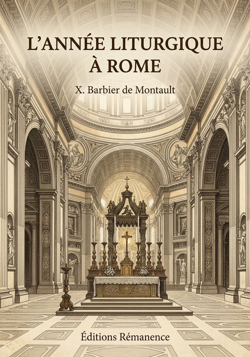 L'année liturgique à Rome - X. Barbier de Montault (Couverture)