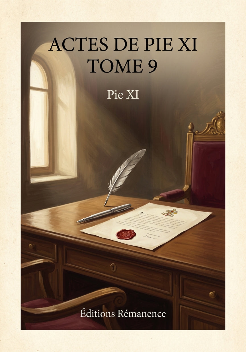 Actes de Pie XI Tome 9 - Pie XI (Couverture)