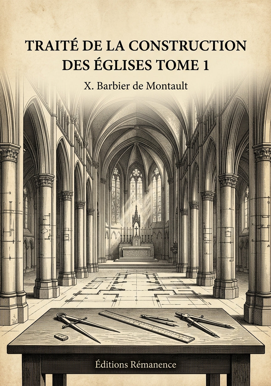 Traité de la construction des églises Tome 1 - X. Barbier de Montault (Couverture)