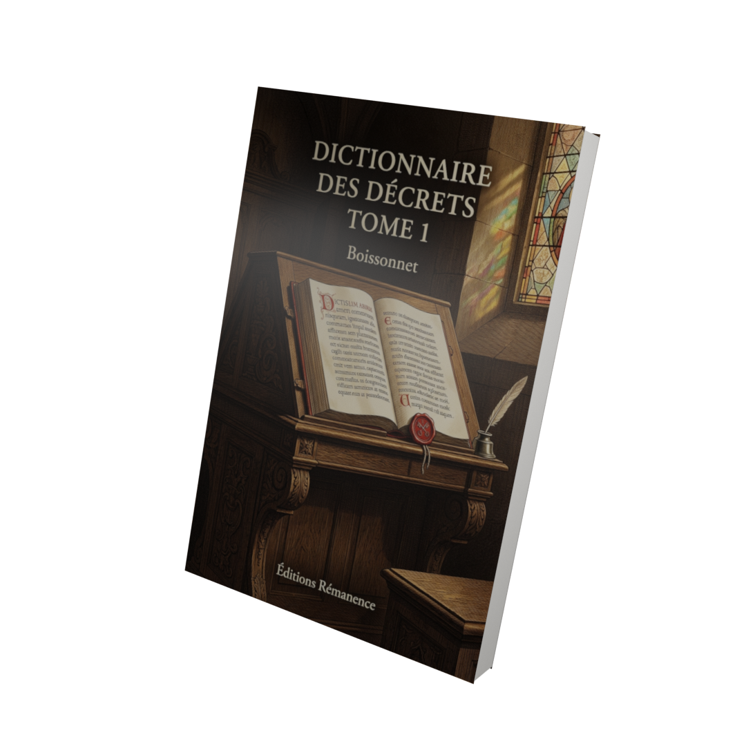 Dictionnaire des décrets Tome 1 - Boissonnet (Vue 3D)