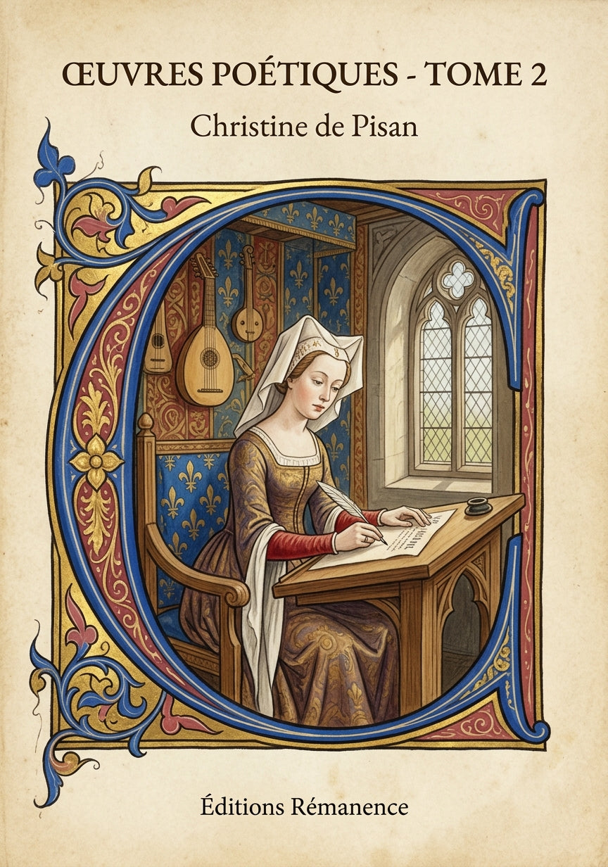 Œuvres poétiques - Tome 2 - Christine de Pisan (Couverture)