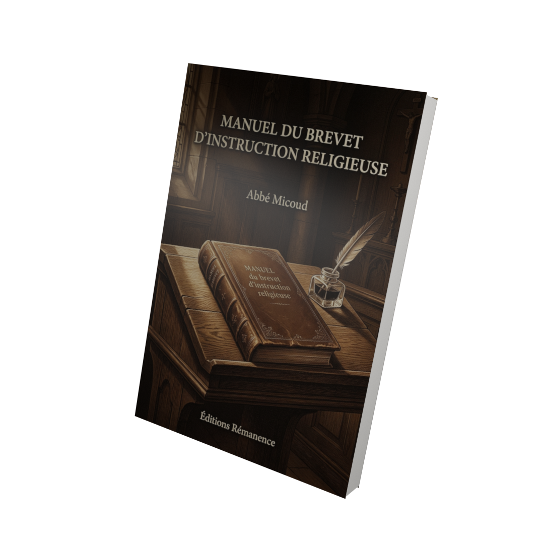 Manuel du brevet d'instruction religieuse - Abbé Micoud (Vue 3D)