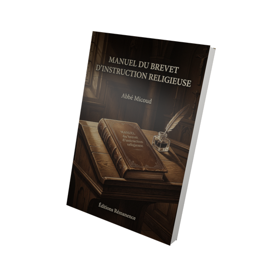 Manuel du brevet d'instruction religieuse - Abbé Micoud (Vue 3D)