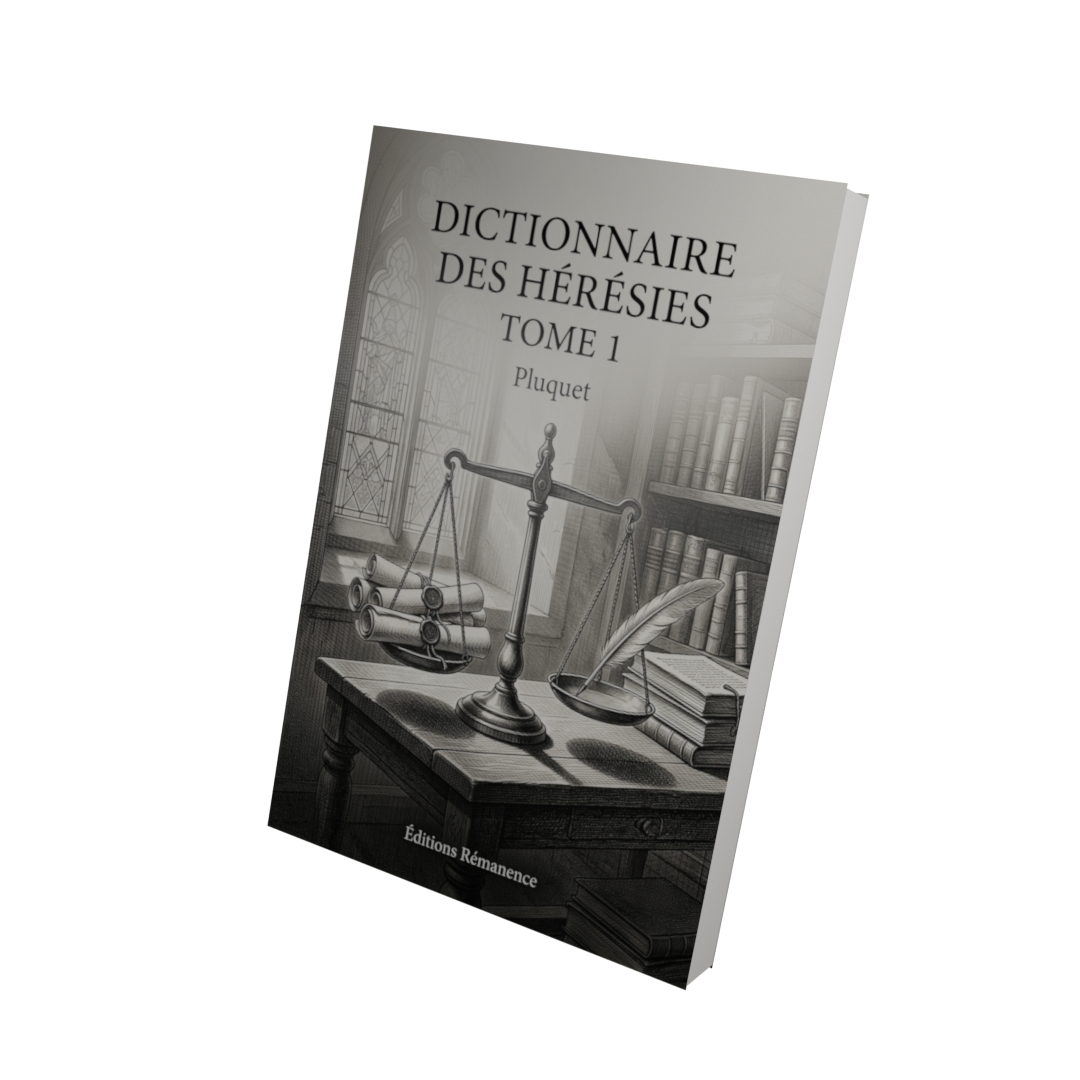 Dictionnaire des hérésies Tome 1 - Pluquet (Vue 3D)