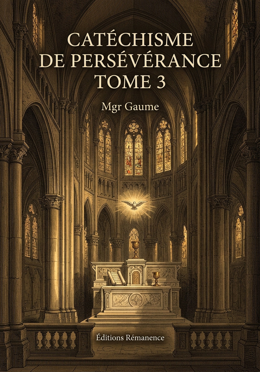 Catéchisme de persévérance Tome 3 - Mgr Gaume (Couverture)