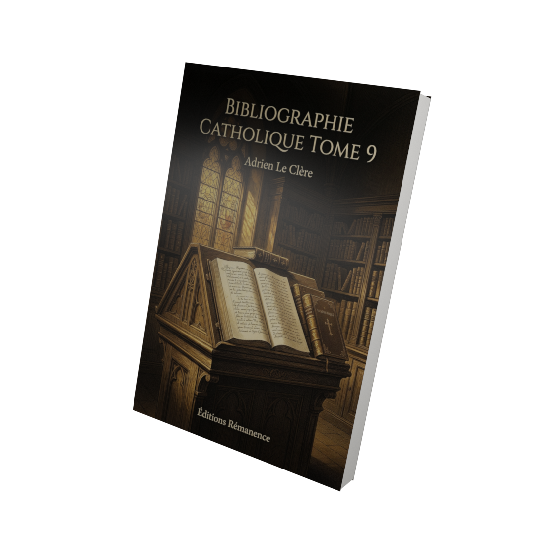 Bibliographie catholique Tome 9 - Adrien Le Clère (Vue 3D)