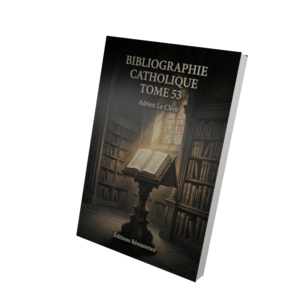 Bibliographie catholique Tome 53 - Adrien Le Clère (Vue 3D)