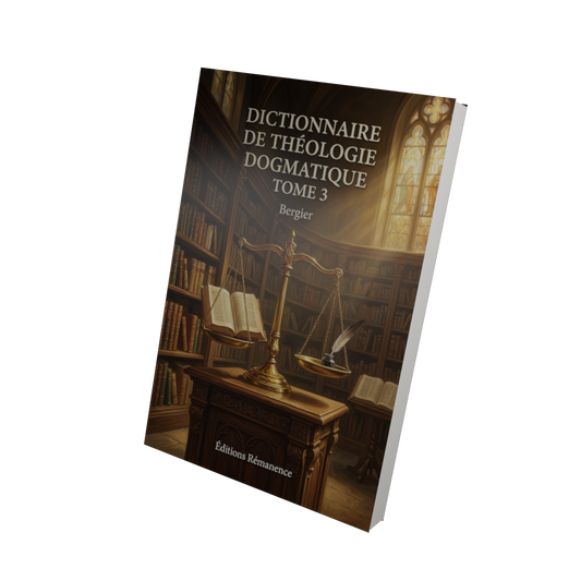 Dictionnaire de théologie dogmatique Tome 3 - Bergier (Vue 3D)