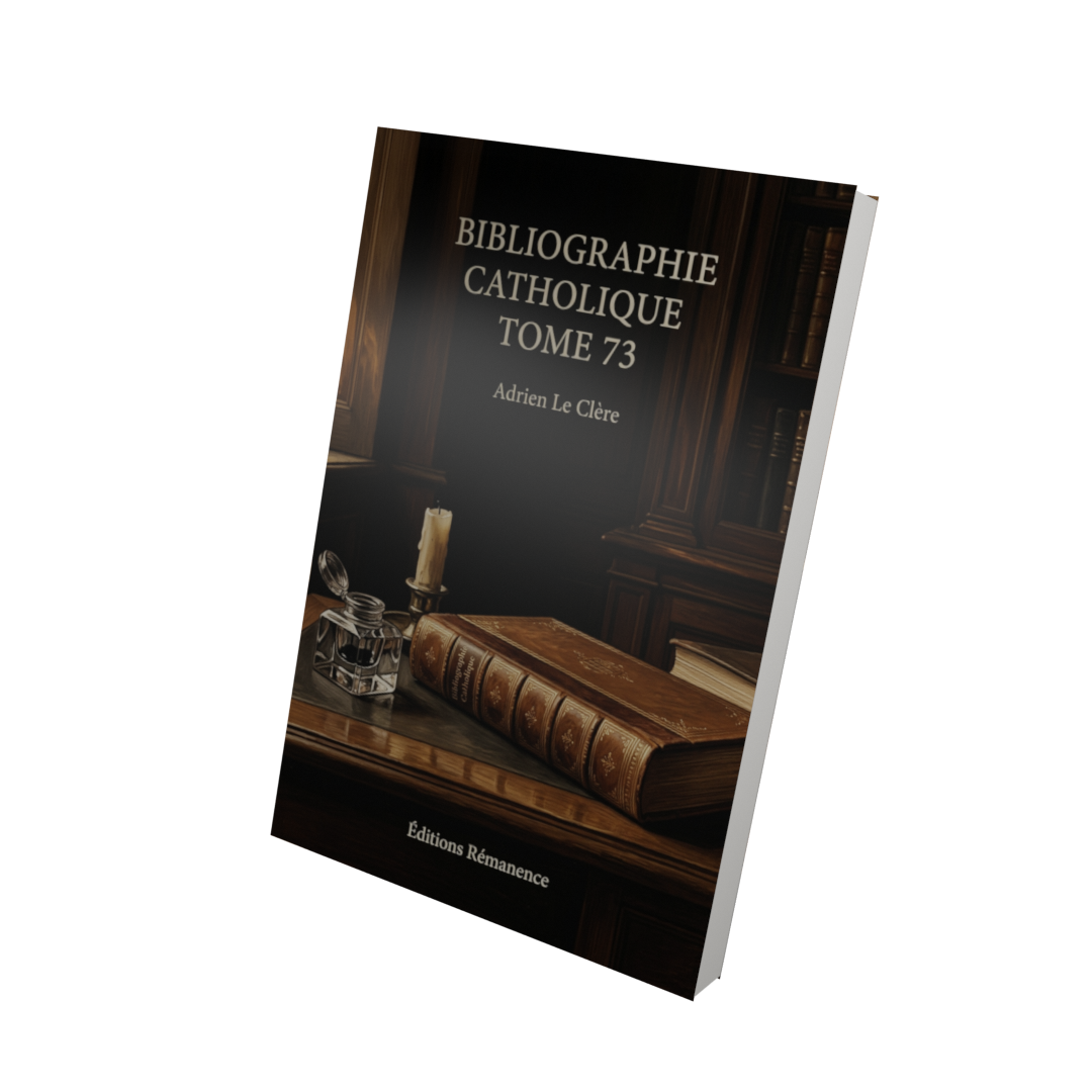 Bibliographie catholique Tome 73 - Adrien Le Clère (Vue 3D)