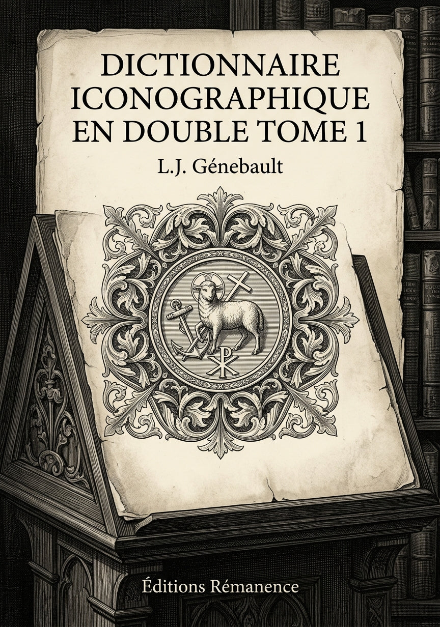 Dictionnaire iconographique en double Tome 1 - L.J. Génebault (Couverture)