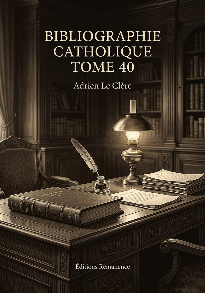 Bibliographie catholique Tome 40 - Adrien Le Clère (Couverture)