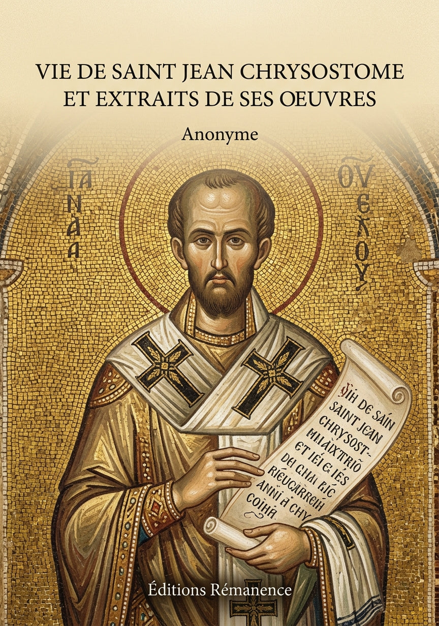 Vie de Saint Jean Chrysostome et extraits de ses oeuvres - Anonyme (Couverture)