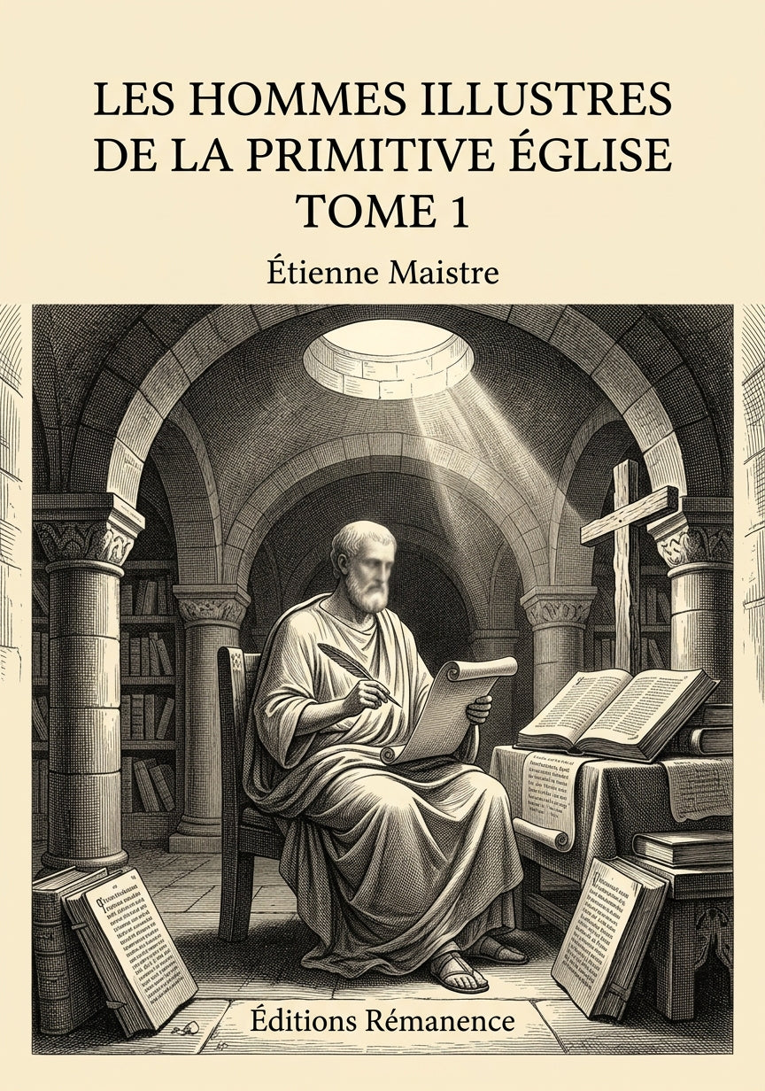 Les hommes illustres de la primitive Église Tome 1 - Étienne Maistre (Couverture)