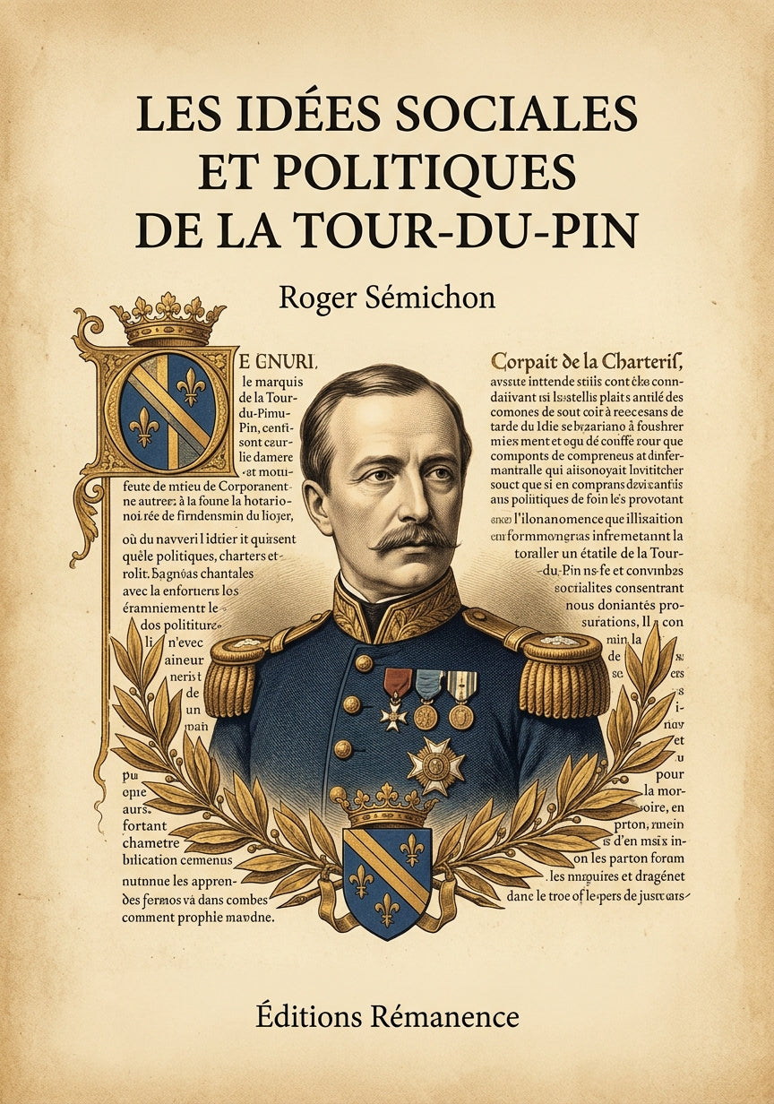Les idées sociales et politiques de La Tour-du-Pin - Roger Sémichon (Couverture)
