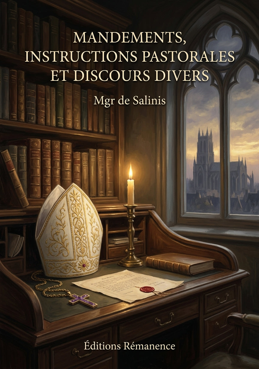 Mandements, instructions pastorales et discours divers - Mgr de Salinis (Couverture)