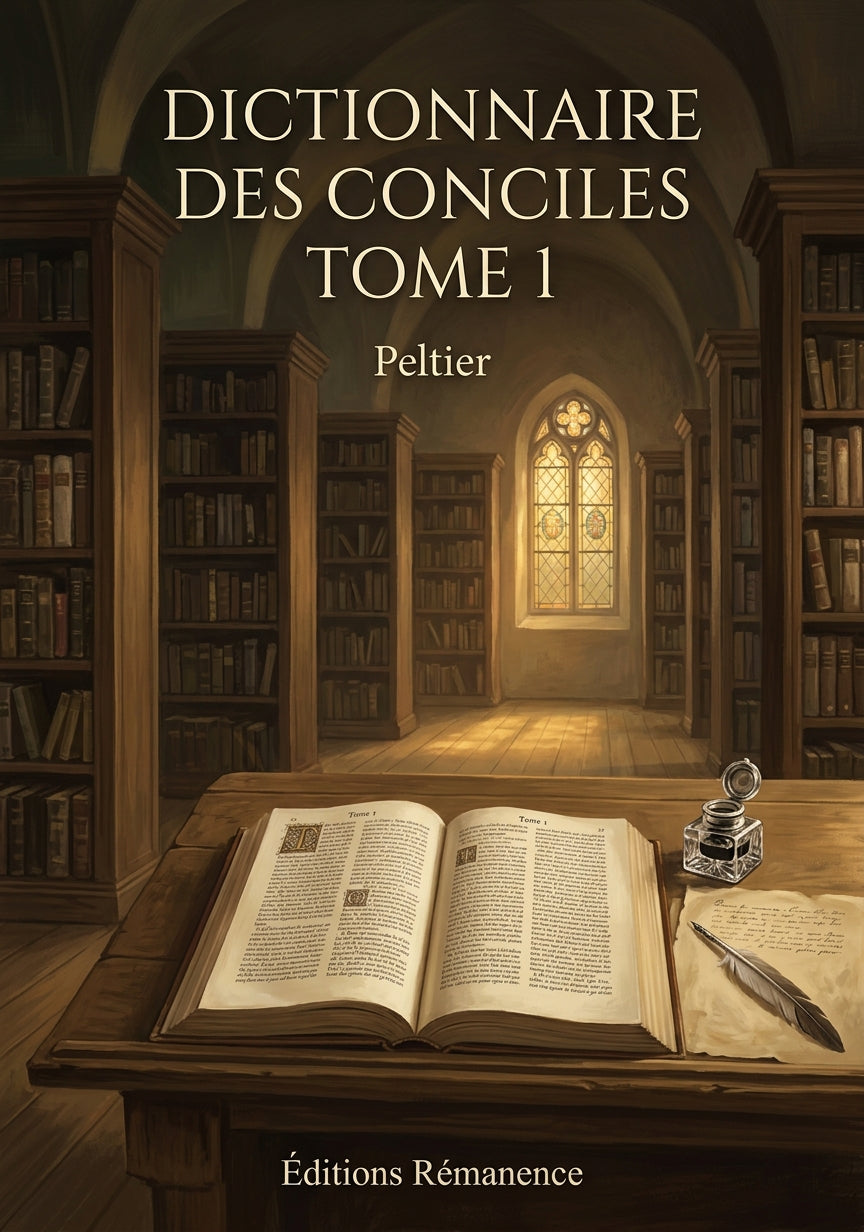 Dictionnaire des conciles Tome 1 - Peltier (Couverture)