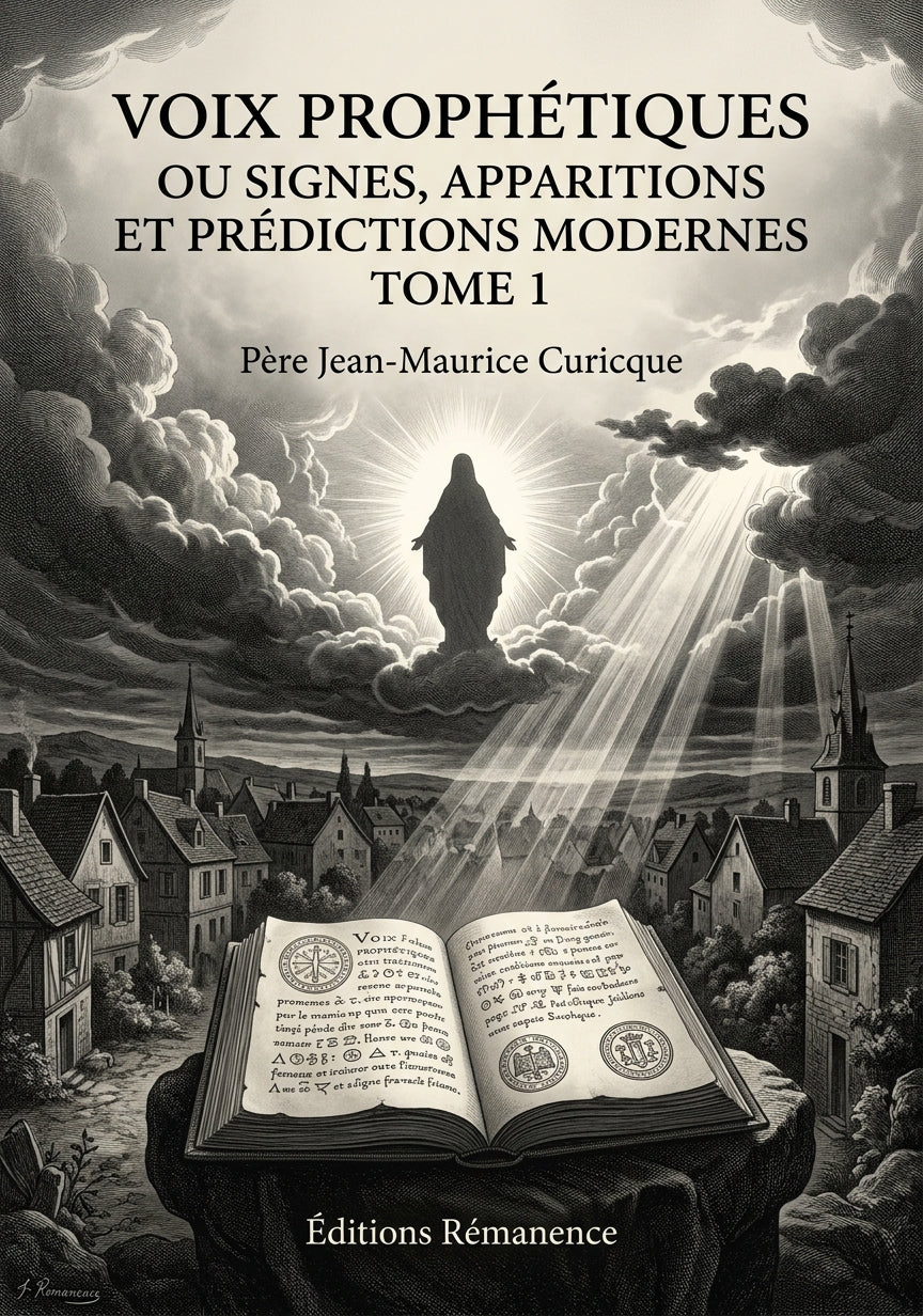 Voix prophétiques ou signes, apparitions et prédictions modernes Tome 1 - Père Jean-Maurice Curicque (Couverture)