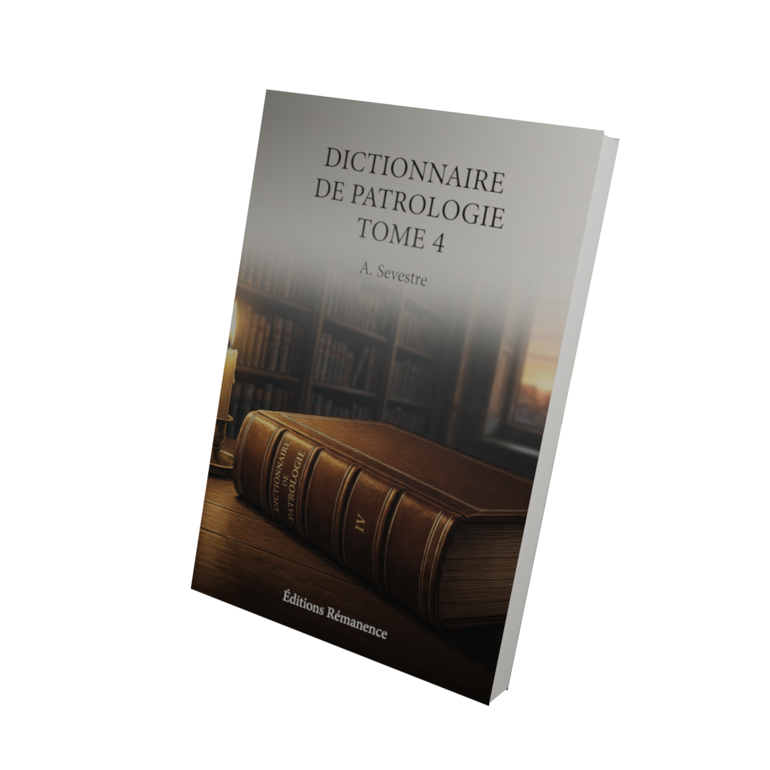 Dictionnaire de patrologie Tome 4 - A. Sevestre (Vue 3D)