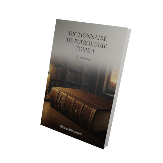 Dictionnaire de patrologie Tome 4 - A. Sevestre (Vue 3D)