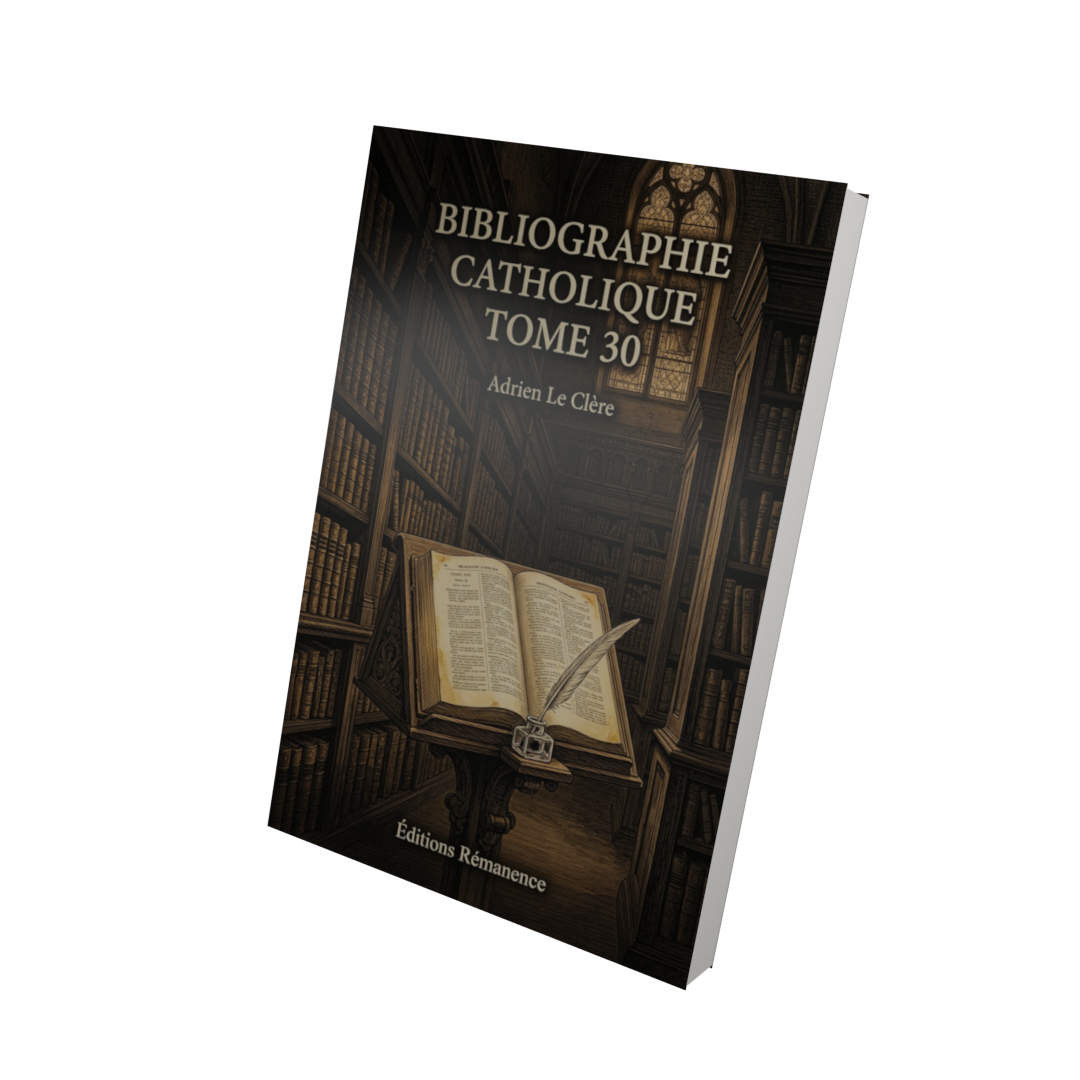 Bibliographie catholique Tome 30 - Adrien Le Clère (Vue 3D)
