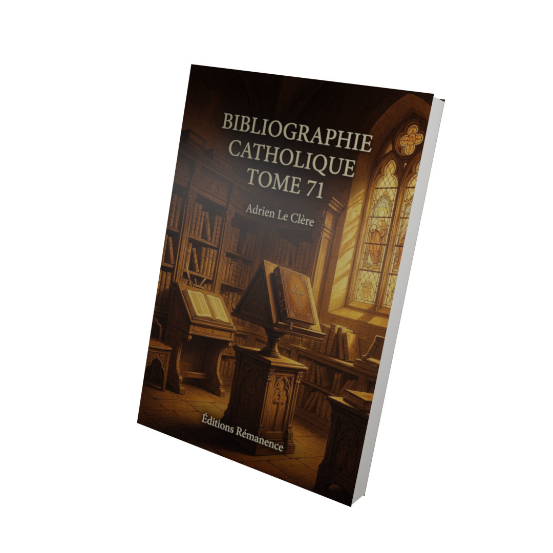 Bibliographie catholique Tome 71 - Adrien Le Clère (Vue 3D)