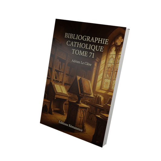 Bibliographie catholique Tome 71 - Adrien Le Clère (Vue 3D)