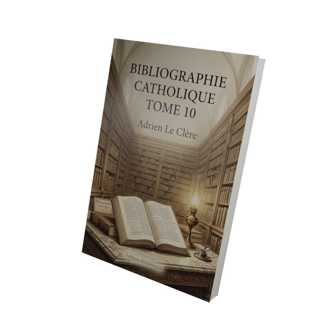 Bibliographie catholique Tome 10 - Adrien Le Clère (Vue 3D)