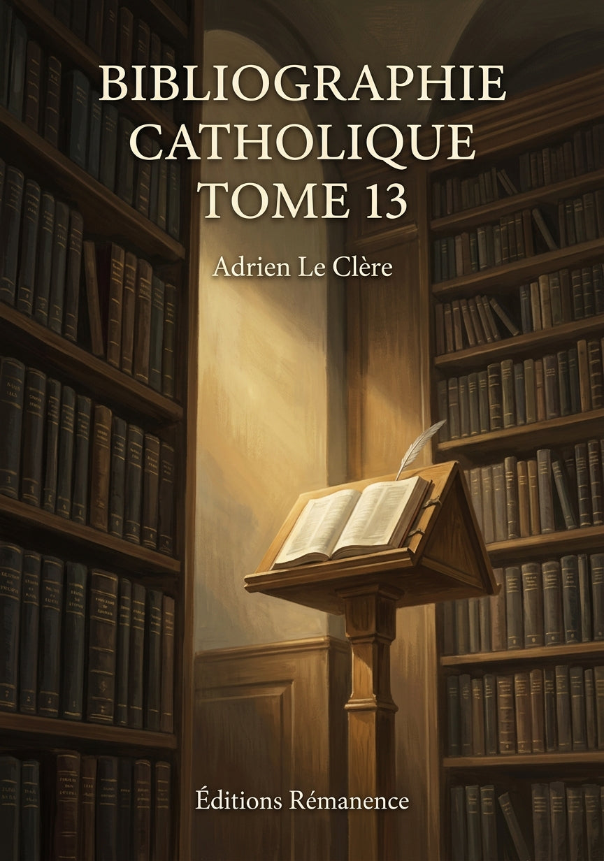 Bibliographie catholique Tome 13 - Adrien Le Clère (Couverture)