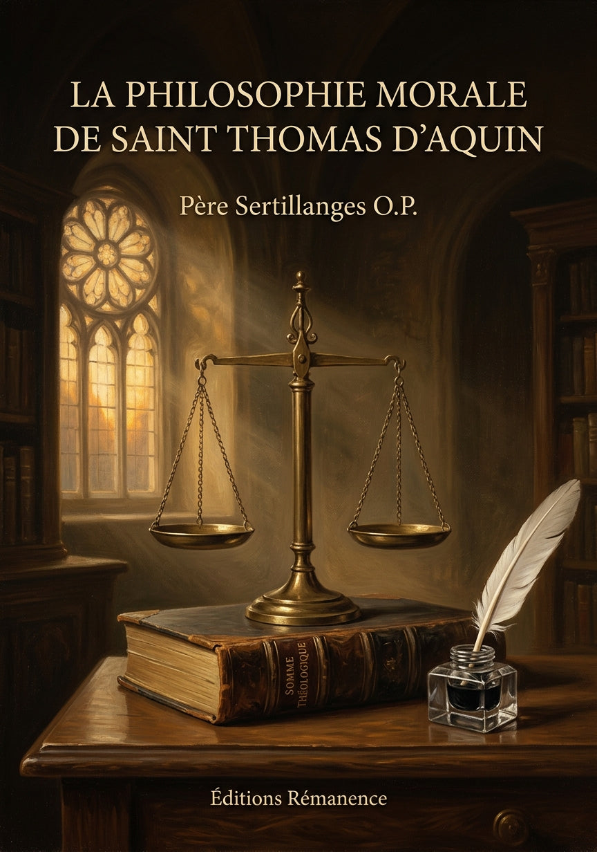 La philosophie morale de Saint Thomas d'Aquin - Père Sertillanges O.P. (Couverture)
