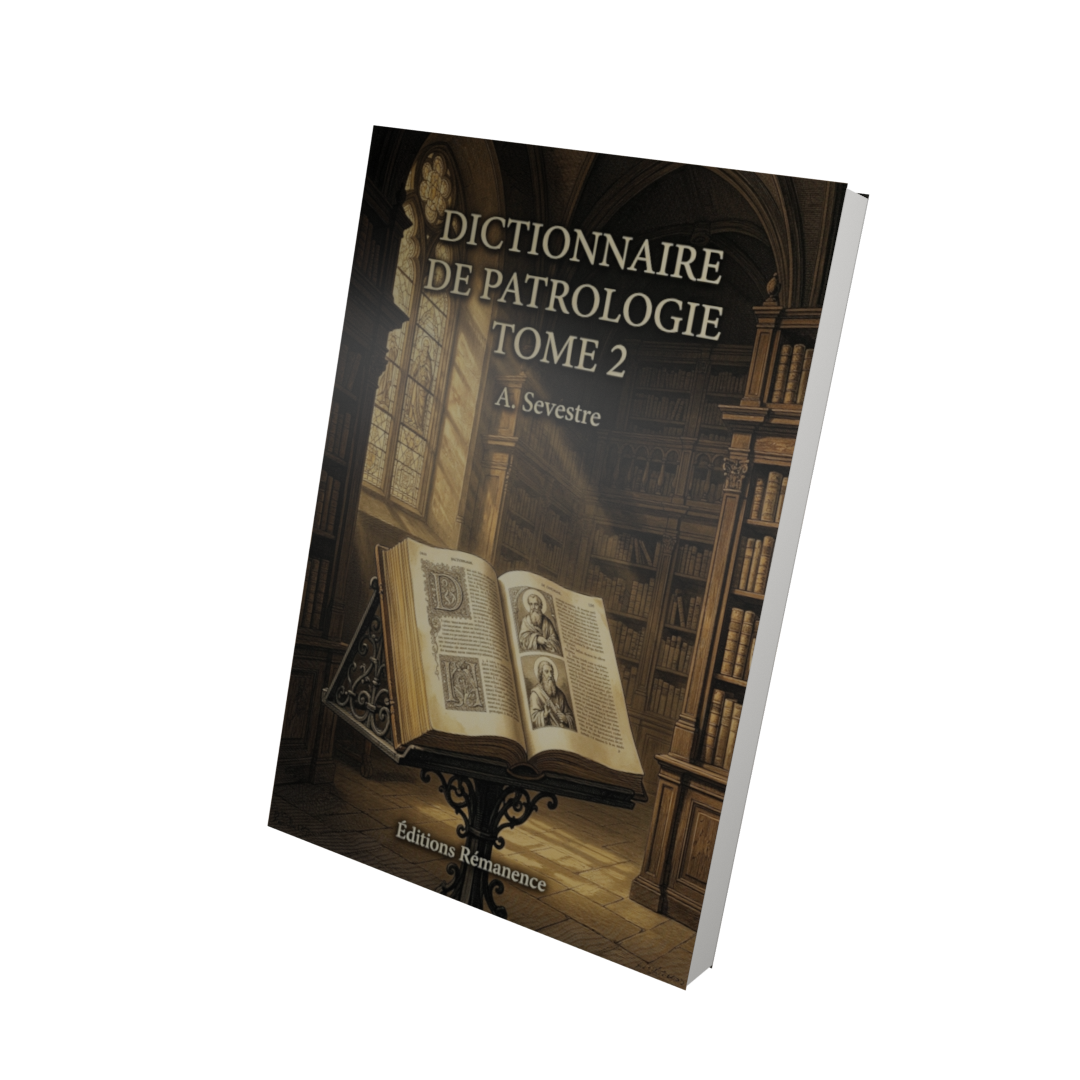 Dictionnaire de patrologie Tome 2 - A. Sevestre (Vue 3D)