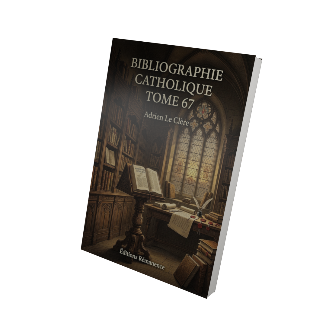 Bibliographie catholique Tome 67 - Adrien Le Clère (Vue 3D)