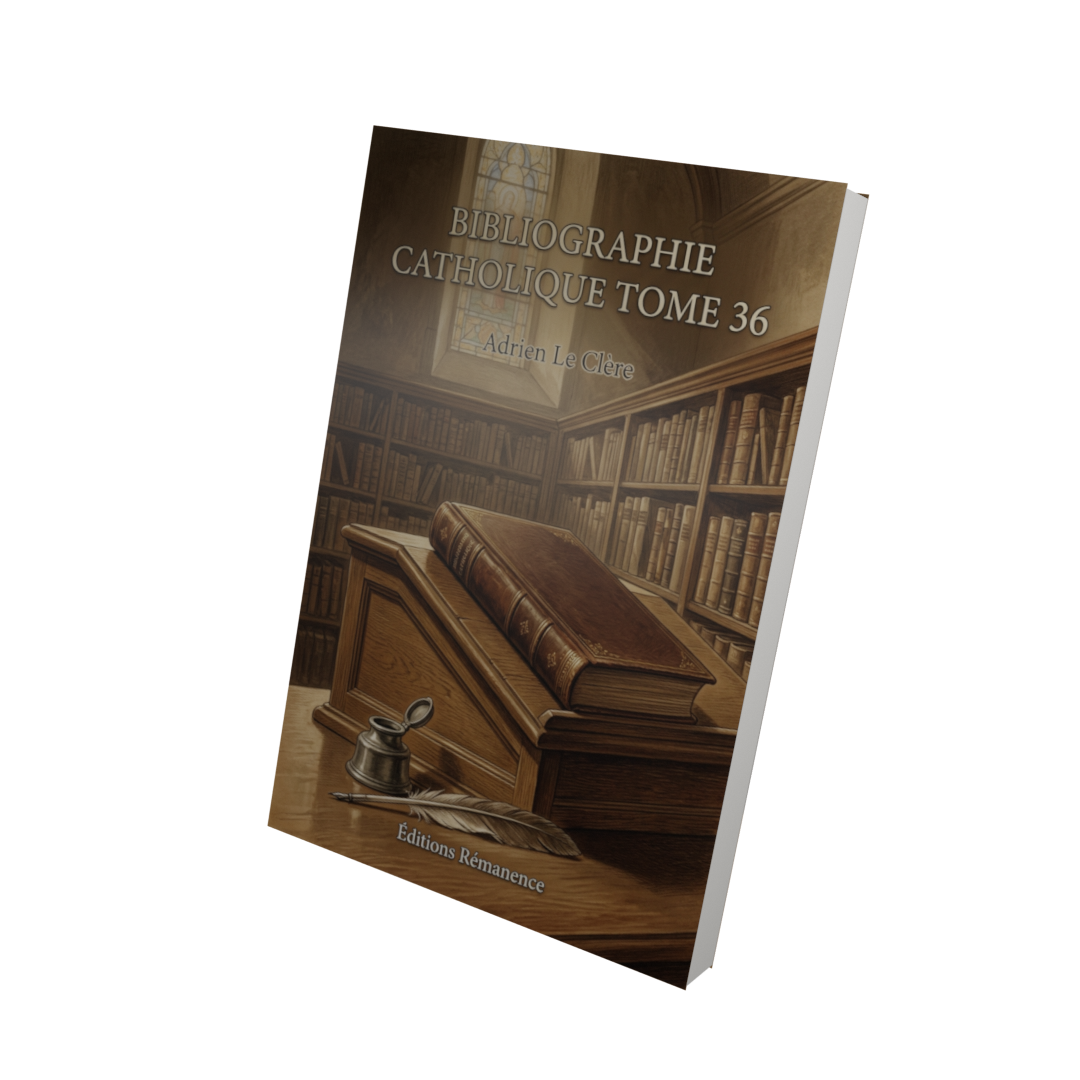 Bibliographie catholique Tome 36 - Adrien Le Clère (Vue 3D)