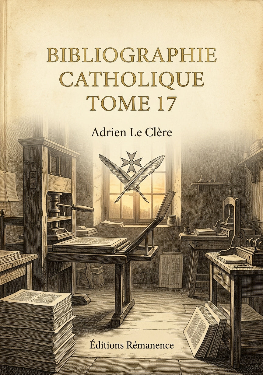 Bibliographie catholique Tome 17 - Adrien Le Clère (Couverture)