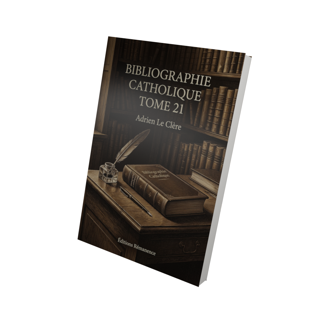 Bibliographie catholique Tome 21 - Adrien Le Clère (Vue 3D)