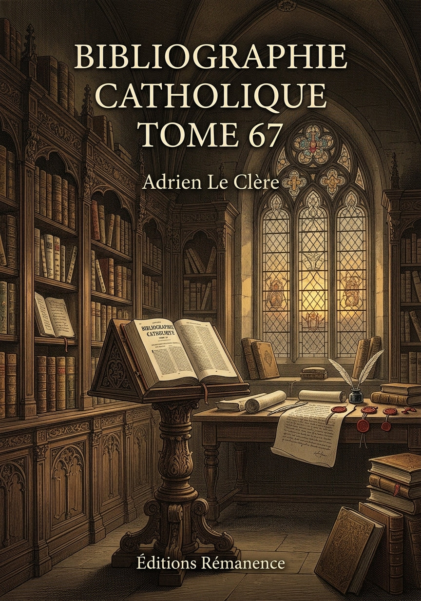 Bibliographie catholique Tome 67 - Adrien Le Clère (Couverture)