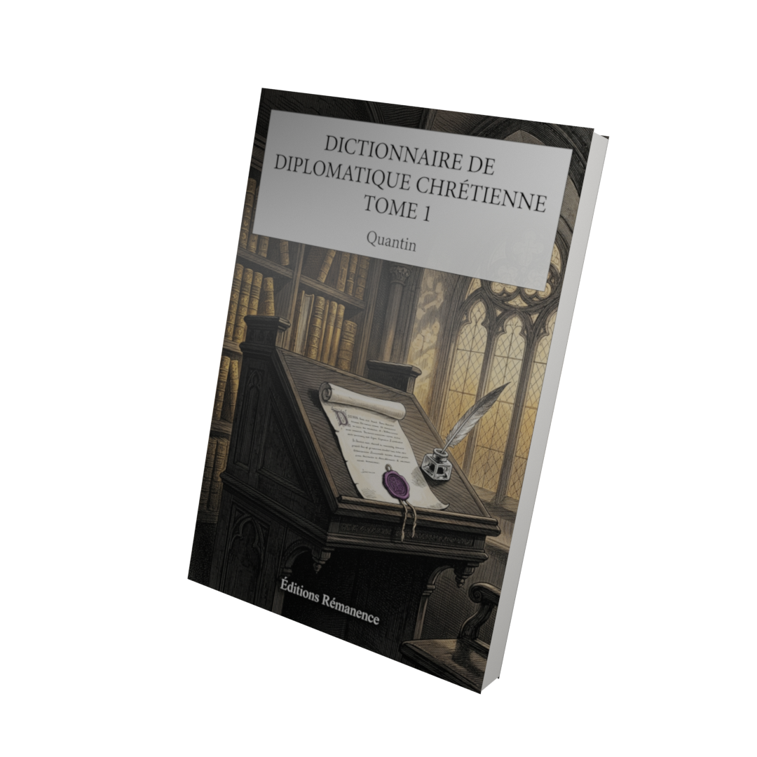 Dictionnaire de diplomatique chrétienne Tome 1 - Quantin (Vue 3D)
