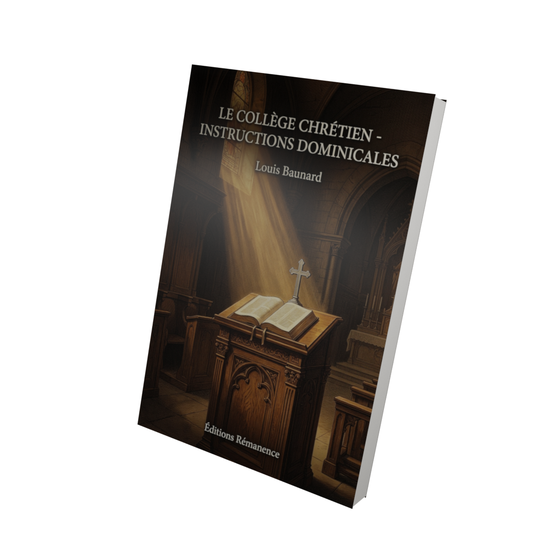 Le collège chrétien - instructions dominicales - Louis Baunard (Vue 3D)