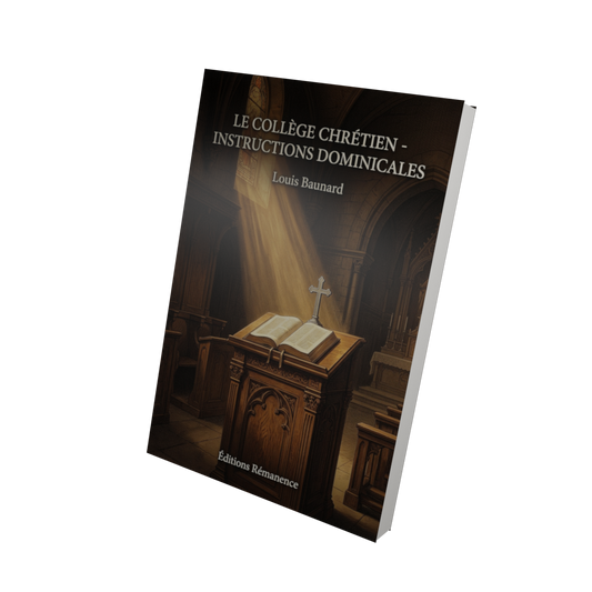 Le collège chrétien - instructions dominicales - Louis Baunard (Vue 3D)