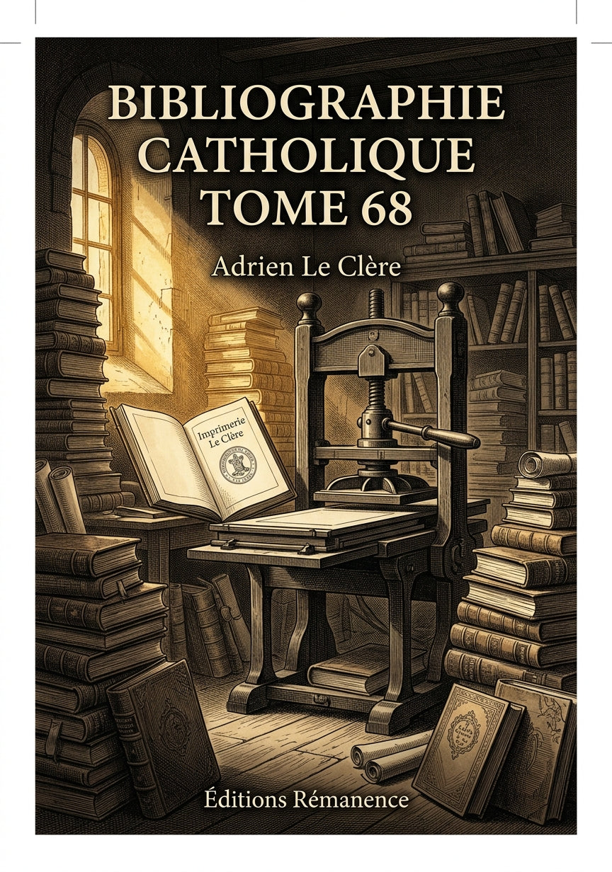 Bibliographie catholique Tome 68 - Adrien Le Clère (Couverture)