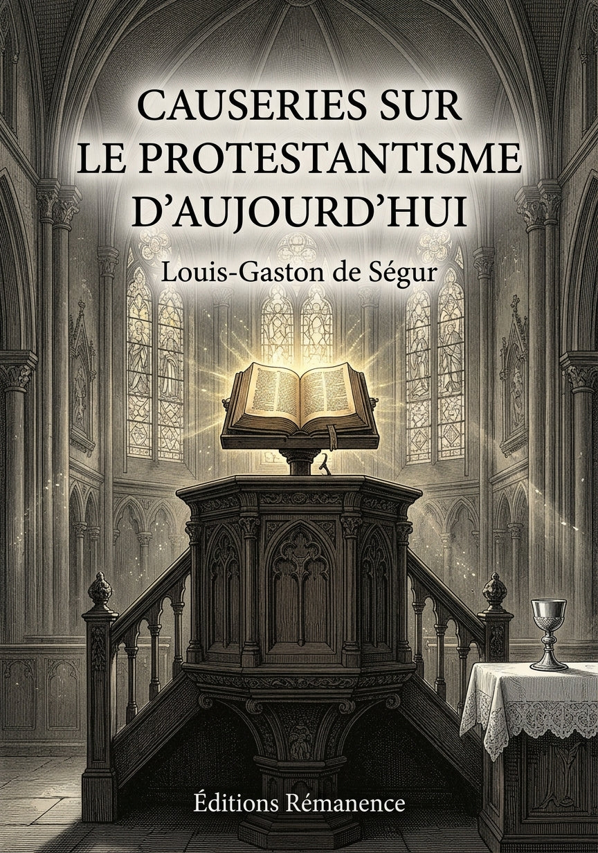 Causeries sur le protestantisme d'aujourd'hui - Louis-Gaston de Ségur (Couverture)